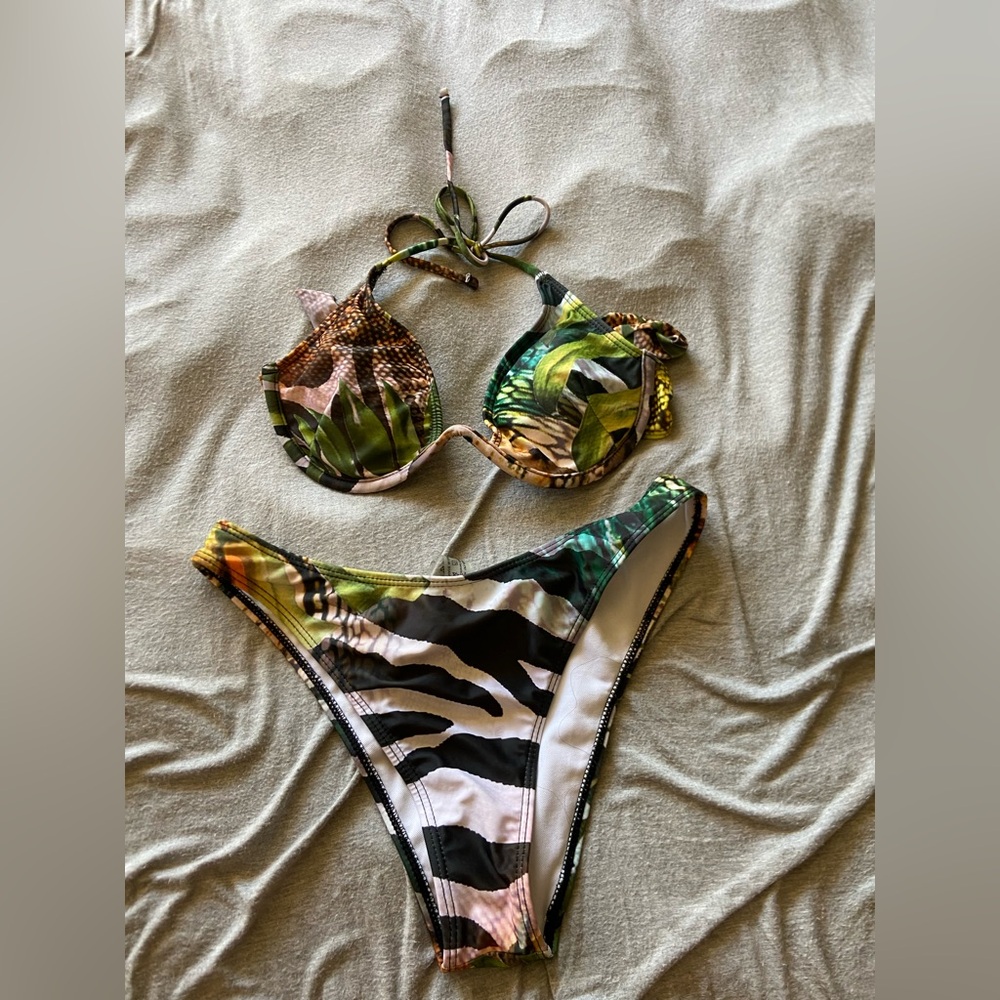 Tropical Print Swim Set
